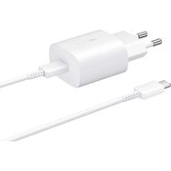 Samsung Galaxy A53 5G Fast Charging 25W Type-C Çıkışlı Kablolu Beyaz Şarj Aleti
