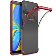 Samsung Galaxy A7 2018 Glitter Kırmızı Uyumlu Silikon Kılıf