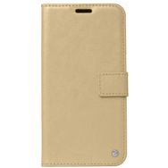 Samsung Galaxy A72 Gold Kılıf Standlı Kartlıklı Cüzdanlı Kapaklı