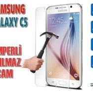 Samsung Galaxy C5 Temperli Ekran Koruyucu Uyumlu Kırılmaz Cam