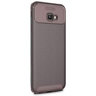 Samsung Galaxy J4 Plus Negro Karbon Dizayn Silikon Kılıf
