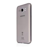 Samsung Galaxy J5 Core Arka Şeffaf Siyah Silikon Kılıf