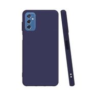 Samsung Galaxy M52 5G Lacivert Uyumlu Silikon Kılıf