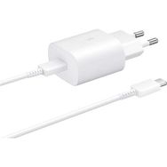 Samsung Galaxy Note 10 Lite Fast Charging 25W Type-C Çıkışlı Kablolu Beyaz Şarj Aleti