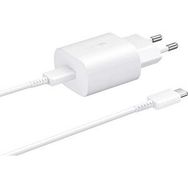 Samsung Galaxy Note 20 Plus Fast Charging 25W Type-C Çıkışlı Kablolu Beyaz Şarj Aleti
