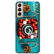 Samsung Galaxy S21 FE Christmas Baskılı Uyumlu Silikon Kılıf