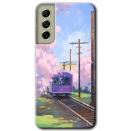 Samsung Galaxy S21 FE Hd Desen Baskılı Rails Paint Arka Kapak Kılıf