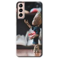 Samsung Galaxy S21 I am Groot Baskılı Uyumlu Silikon Kılıf