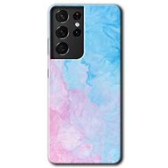 Samsung Galaxy S21 Ultra Blue Art Baskılı Uyumlu Silikon Kılıf