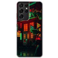 Samsung Galaxy S21 Ultra China Street Baskılı Uyumlu Silikon Kılıf