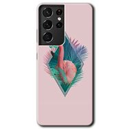Samsung Galaxy S21 Ultra Flamingo Baskılı Uyumlu Silikon Kılıf