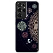 Samsung Galaxy S21 Ultra Gezegen Döngüsü Baskılı Uyumlu Silikon Kılıf