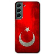 Samsung Galaxy S22 Albayrak Baskılı Uyumlu Silikon Kılıf