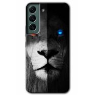 Samsung Galaxy S22- Fire and Ice Lion Kılıf HD Desen Baskılı Arka Kapak