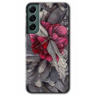 Samsung Galaxy S22- kelebek Ömrü Kılıf HD Desen Baskılı Arka Kapak