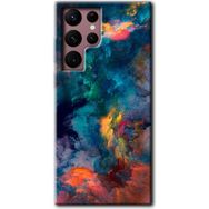 Samsung Galaxy S22 Ultra Color Storm Baskılı Uyumlu Silikon Kılıf
