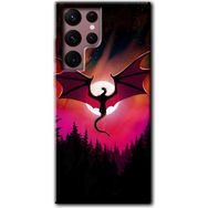Samsung Galaxy S22 Ultra Dragon Night Baskılı Uyumlu Silikon Kılıf