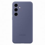 Samsung Galaxy S24+ Kordonlu Standlı Koyu Eflatun Silikon Kılıf