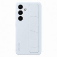 Samsung Galaxy S24 Kordonlu & Standlı Silikon Buz Mavisi Kılıf