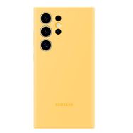 Samsung Galaxy S24 Ultra Silikon Sarı Kılıf