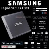 Samsung MU-PC2T0T/WW T7 2 TB Siyah Gri SSD