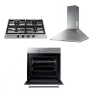 Samsung NV60K3110BS - NA64B3100AS - NK24M3050PS 3'lü Gri Ankastre Set