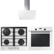 Samsung NV60K5140BW-NA64M7100AW-NK24M7060VW 3'lü Beyaz Ankastre Set