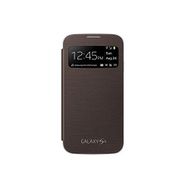 Samsung Orijinal EF-CI950BAEGWW Flip Cover Galaxy S4 İle Uyumlu Kahverengi Telefon Kılıfı