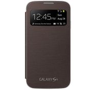 Samsung Orijinal EF-CI950BAEGWW Flip Cover Galaxy S4 İle Uyumlu Kahverengi Telefon Kılıfı