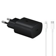 Samsung TA800 Siyah 3 mt Type-C To Lightning Kablo Lightning Şarj Aleti
