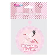 Samur 3 Adet Hoşgeldin Kızım Yazılı Baby Shower Partisi Asmalı İp Süs