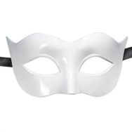 Samur Beyaz Renk Masquerade Kostüm Partisi Venedik Balo Maskesi