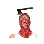 Samur Kafaya Saplanmış Halloween Kanlı Balta Şaka Tacı