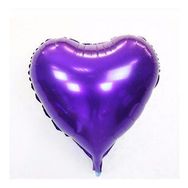 Samur Mor Kalp 45 cm 18 inç Folyo Balon