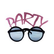 Samur Party Yazılı Simli Pembe Renk 15x7 cm Parti Gözlüğü