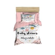 Sanatella %100 Pamuklu Baby Shower White Yenidoğan Kız Bebek Nevresim Takımı
