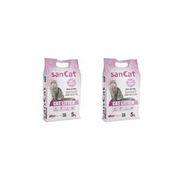 Sancat 2x5 lt Bebek Pudrası Kokulu Premium Beyaz Kedi Kumu