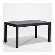 Sandalie Rattan Antrasit 90x150 cm Bahçe Masa