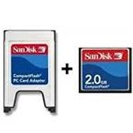 Sandisk 2 GB Compact Flash Hafıza Kartı + PCMCIA Kart Okuyucu