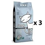 Sandy 10 kg x 2 Adet Hassas Kediler İçin Kokusuz Tozsuz Topaklanan Sodyum Bentonit Gri Kedi Kumu