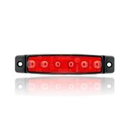 Sanel SBB12R6 Kırmızı 12V Üniversal Parmak 6 Led Basamak