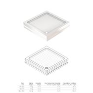 Sanica Magna Kare 80 x 80 Duş Teknesi