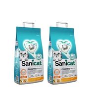Sanicat 2x10 lt Tozsuz Vanilyalı Mandalina Aromalı Doğal Kedi Kumu