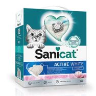 Sanicat 6 lt Active White Lotus Çiçeği Kokulu Doğal Kedi Kumu