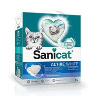 Sanicat 6 lt Active White Ultra Topaklanan Doğal Kedi Kumu