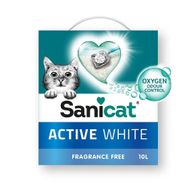 Sanicat Active White Kokusuz 10 L Topaklanan Kedi Kumu