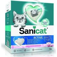 Sanicat Active White Lotus Çiçeği Kokulu 10 lt Doğal Kedi Kumu