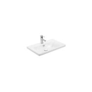 Sanovit Soft 55 cm Beyaz Konsollu Oval Köşeli Lavabo
