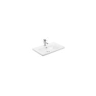 Sanovit Soft 65 cm Beyaz Konsollu Oval Köşeli Lavabo