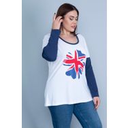 Şans 65N27620 Beyaz Kadın Bluz